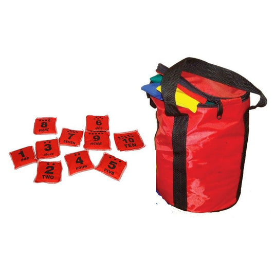 NUMBERED BEAN BAGS SET