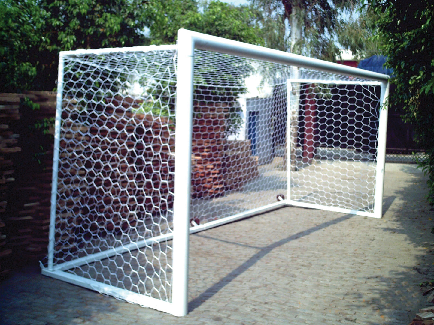 SOCCER GOAL POST PORTABLE STEEL- Senior 24 x8 x4x10 FT