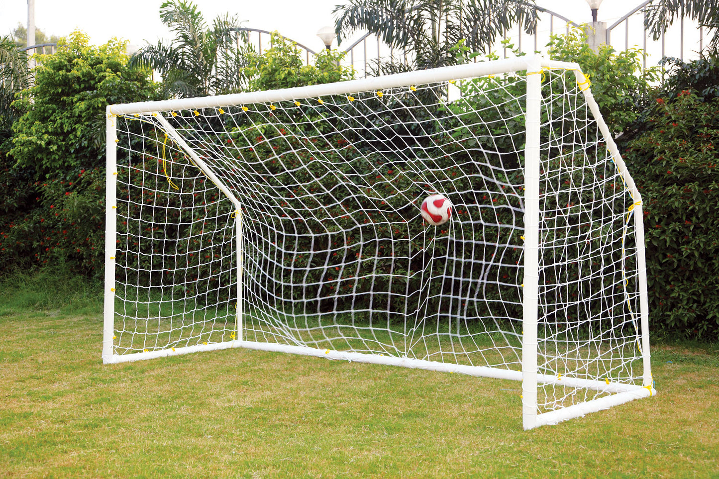 SOCCER GOAL POST PORTABLE STEEL-Junior 21 x 7 x 3 x 7 FT