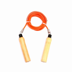 PVC WOODEN HANDLE ROPE